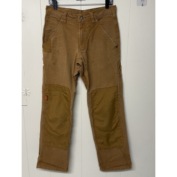 THRIVE Carpenter Double Knee Work Pants Canvas Built In Knee Pads Men 31x31 GUC - Picture 1 of 12